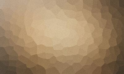 Abstract geometric patterned background with a gradient of warm brown and beige tones and grainy texture
