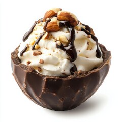 A different delicious whipped cream dessert served in a small