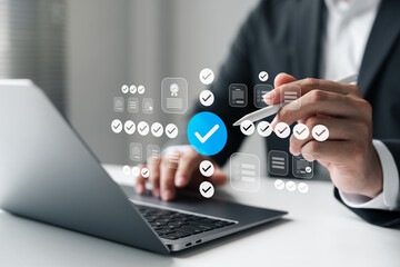Digital task management and virtual checklist system for boosting productivity, improving workflow,...