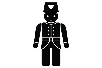 toy soldier vector icon