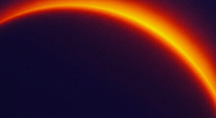 Grainy Cosmic eclipse with glowing solar ring radiating vibrant light in deep dark mysterious space