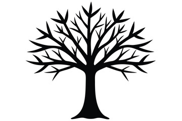 Obraz premium winter tree vector icon