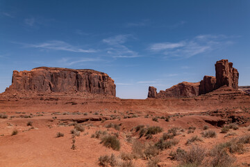 Elephant Butte  and Camel Butte(Monument Valley),  Navajo County, Arizona, United States. hinarump...