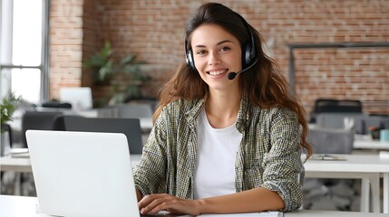 Customer Service Representative Assisting Clients Remotely