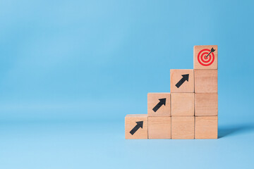 Business process development concept. Icons showing stages from creative idea to project completion...