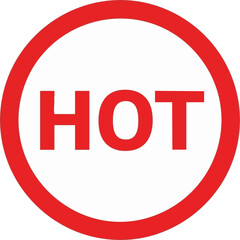 Hot Circle Badge