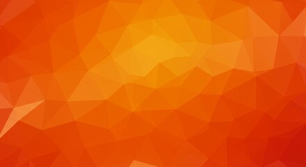 Obraz premium An abstract geometric pattern of interconnected orange and yellow triangles, creating a colorful, modern design