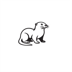 Otter is smiling