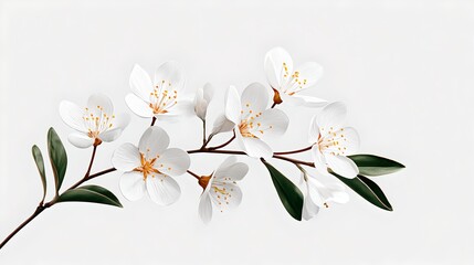 Fototapeta premium Elegant White Flower Branch for Decoration