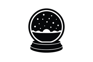 snow globe vector icon