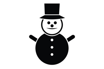 snowman vector icon