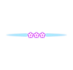 Neon Line Divider Icon