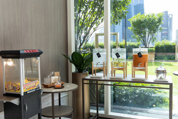 modern kitchen interior with kitchen