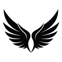 bird wings vector icon 