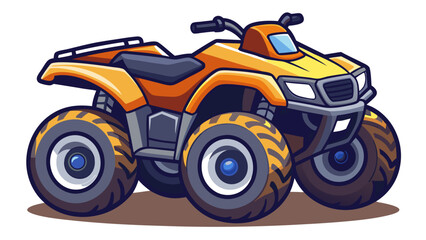 Off-road ATV Quad Bike – Rugged Four Wheeler Adventure Vehicle © InDesign