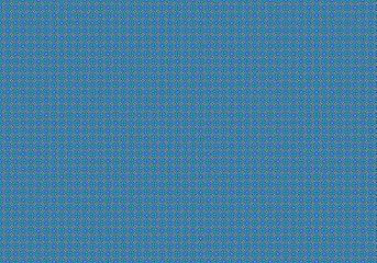 A blue and gold geometric pattern creates a textured background