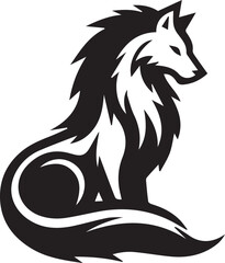 wolf vinyl ready vector illustration