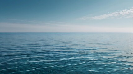 Obraz premium Serene Ocean Horizon A Captivating Seascape Photo