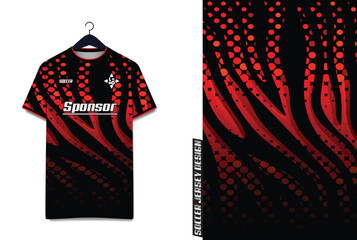 Abstract Sports Jersey Template Modern Sublimation T-Shirt Mockup Design 