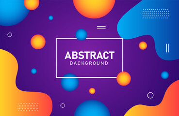 Abstract Fluid Shapes with Vibrant Colors and Realistic Gradient Liquid Effects for Modern Design