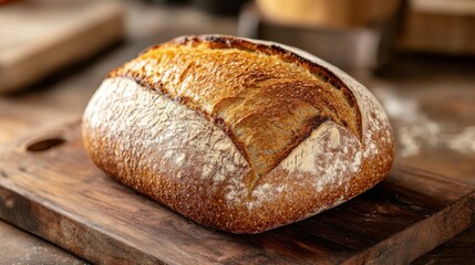 delicious bread in the foreground home food