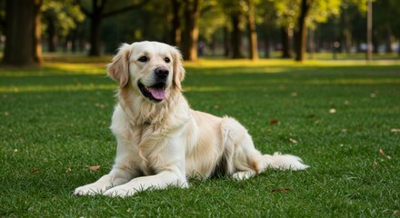 Golden Retriever in park