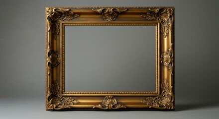 Ornate gold picture frame (4)