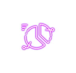 Neon Economy Business Icon