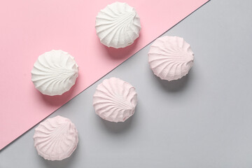 Sweet zephyr on colorful background