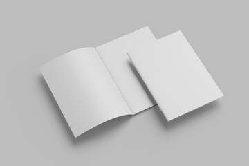 brochure a4 white mockup 