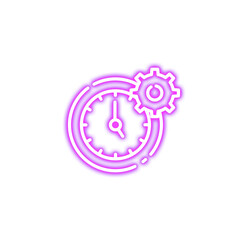 Neon Economy Business Icon