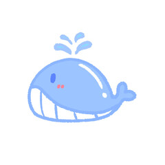 pastel whale