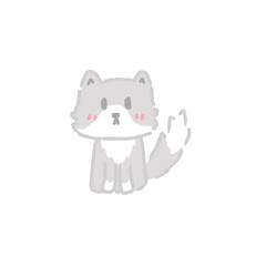 pastel wolf