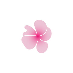 Delicate blossom artwork features a soft pink flower design with rounded petals, ideal for spring themes or decorative accents.