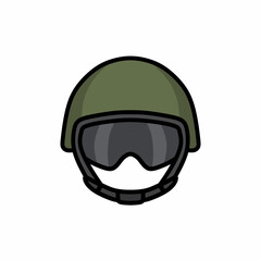 military helmet vector illustration