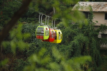 cable car in the forest of karni mata udaipur