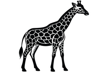 Line drawing of a standing horse showcases gradient from blue to purple