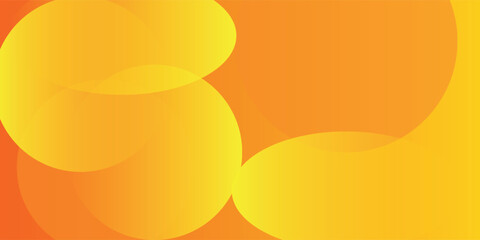 Minimal geometric background. Orange elements with fluid gradient. Dynamic shapes composition. Eps10 vector