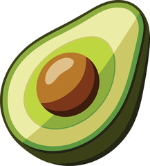Colorful and stylish avocado fruits vector illustration, avocado vector graphics icon design, Vintage and retro avocado vector graphics resource, avocado editable vector art