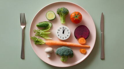 A colorful vegan meal featuring fresh vegetables, legumes, and grains on a rustic wooden table, natural lighting, healthy plant-based food, vibrant colors, close-up, clean composition