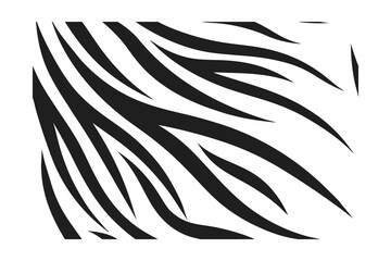 Zebra stripe pattern graphic design with curved diagonal lines on a stripes animal