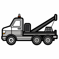 Naklejka premium dump truck vector illustration