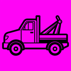 Naklejka premium dump truck vector