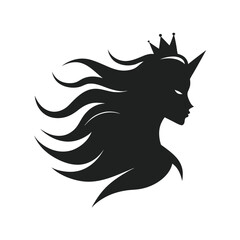 Lion With Flowing Mane And Crown