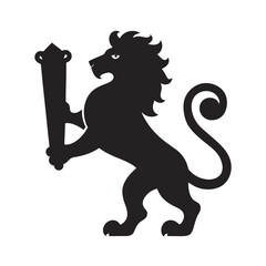 Lion On Top Of Royal Scroll