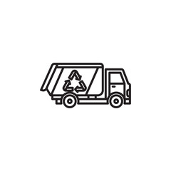 Recycling icon - Recycling truck