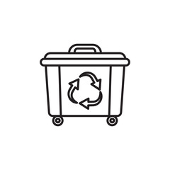 Recycling icon - Rubbish tank