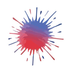 red and blue splash independence day