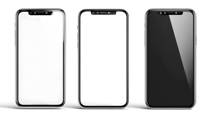 Smartphone PNG Isolated | Mobile Phone on Transparent Background for Mockups & Design Presentations