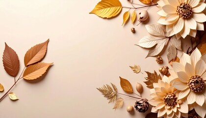 Creating elegant autumn floral arrangements home decor diy craft indoor space top view seasonal aesthetics